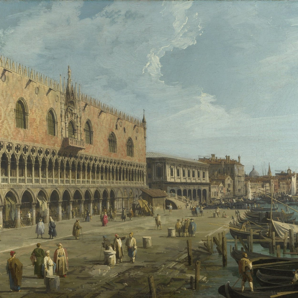 Doge’s Palace and Venice Waterfront - Landscape Oil Painting - Oil Painting Haven