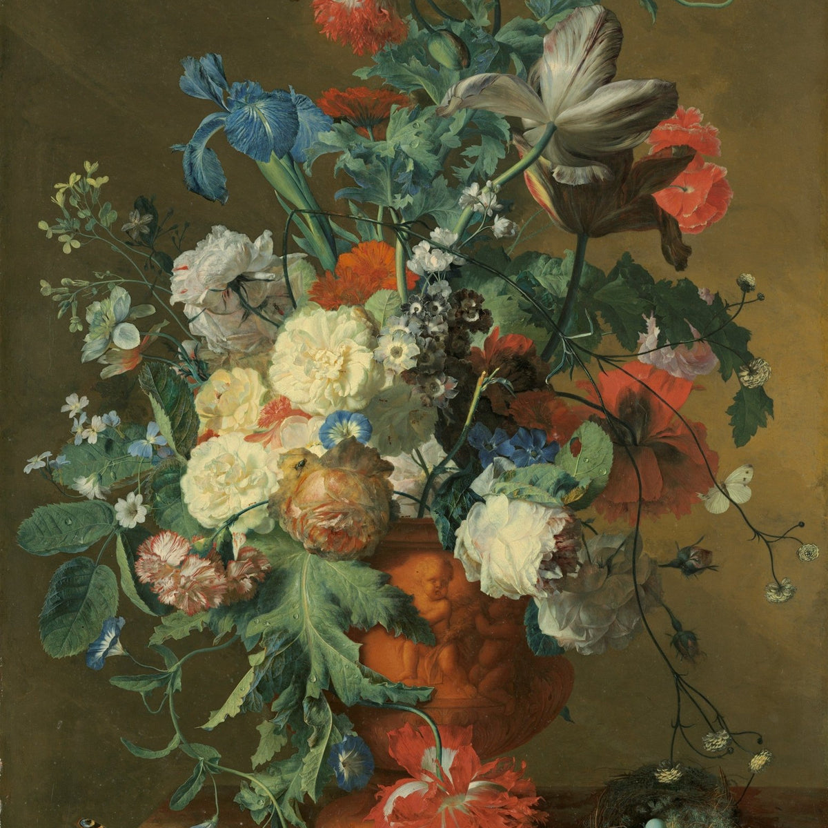 Dutch Bouquet with Tulips and Peonies Vase – Floral Oil Painting - Oil Painting Haven