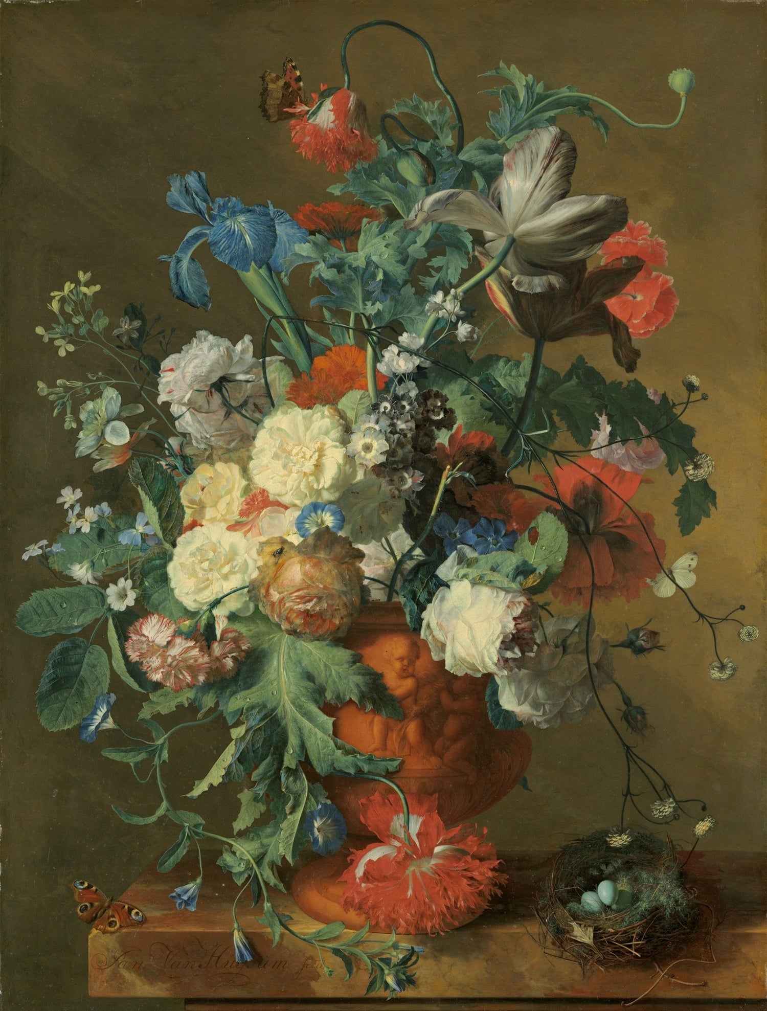 Dutch Bouquet with Tulips and Peonies Vase – Floral Oil Painting - Oil Painting Haven