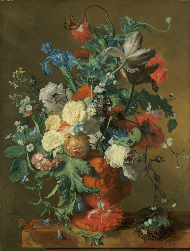 Dutch Bouquet with Tulips and Peonies Vase – Floral Oil Painting - Oil Painting Haven