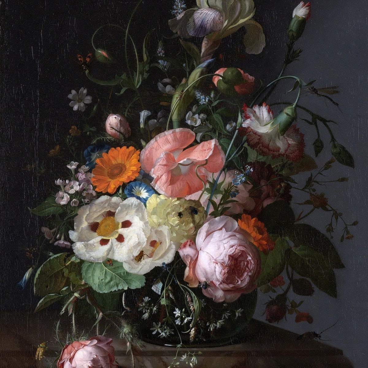 Elegant Still Life Flower Bouquet Art – Floral Oil Painting - Oil Painting Haven