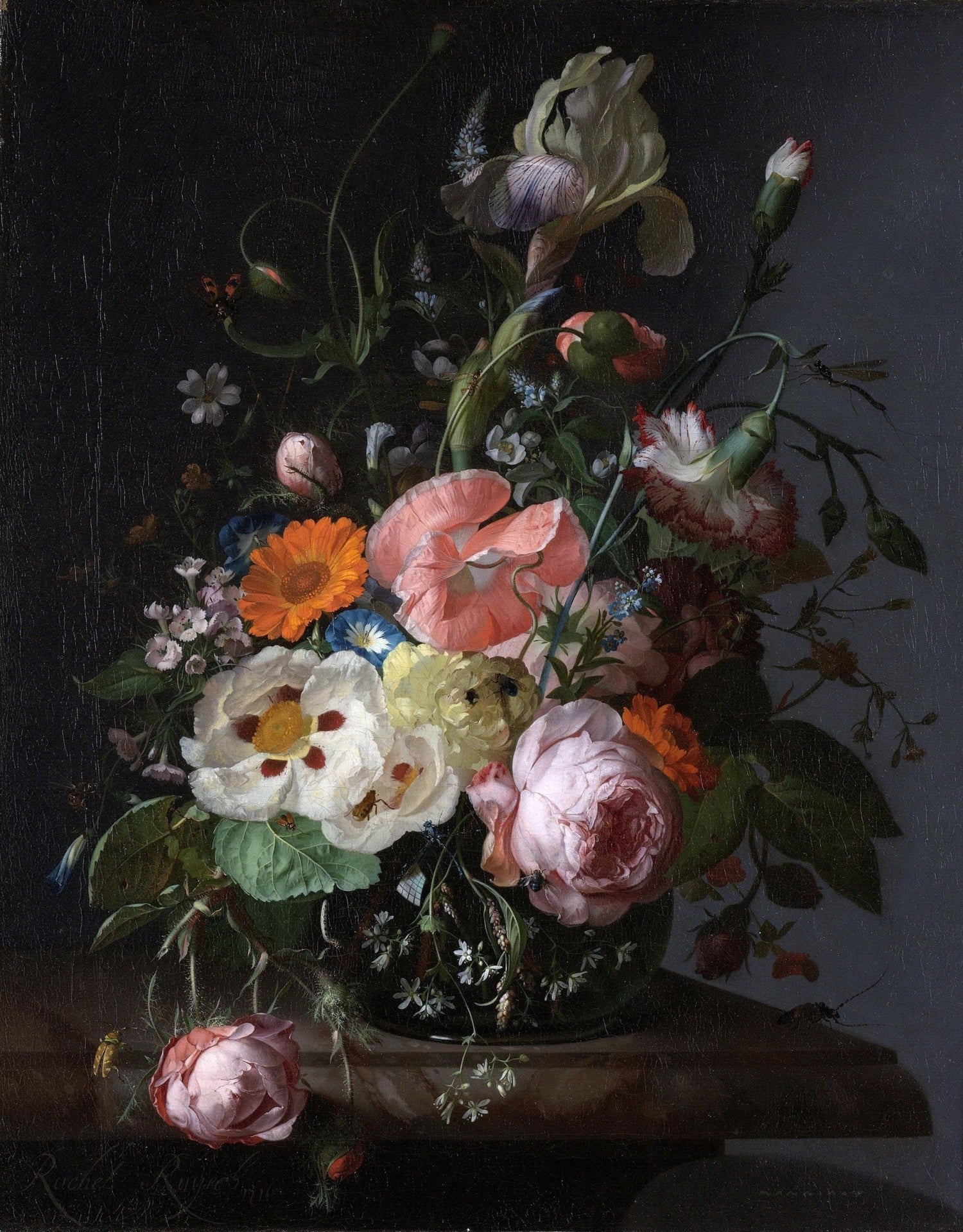 Elegant Still Life Flower Bouquet Art – Floral Oil Painting - Oil Painting Haven
