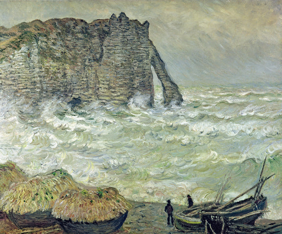 étretat, Rough Sea, 1883 - Oil Painting Haven Oil Painting Haven