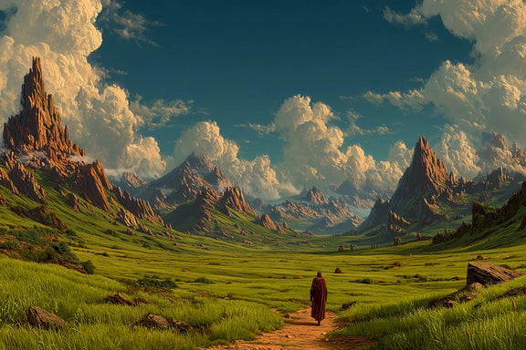 Fantasy Landscape Original Oil Painting For Sale | Epic Art - Oil Painting Haven