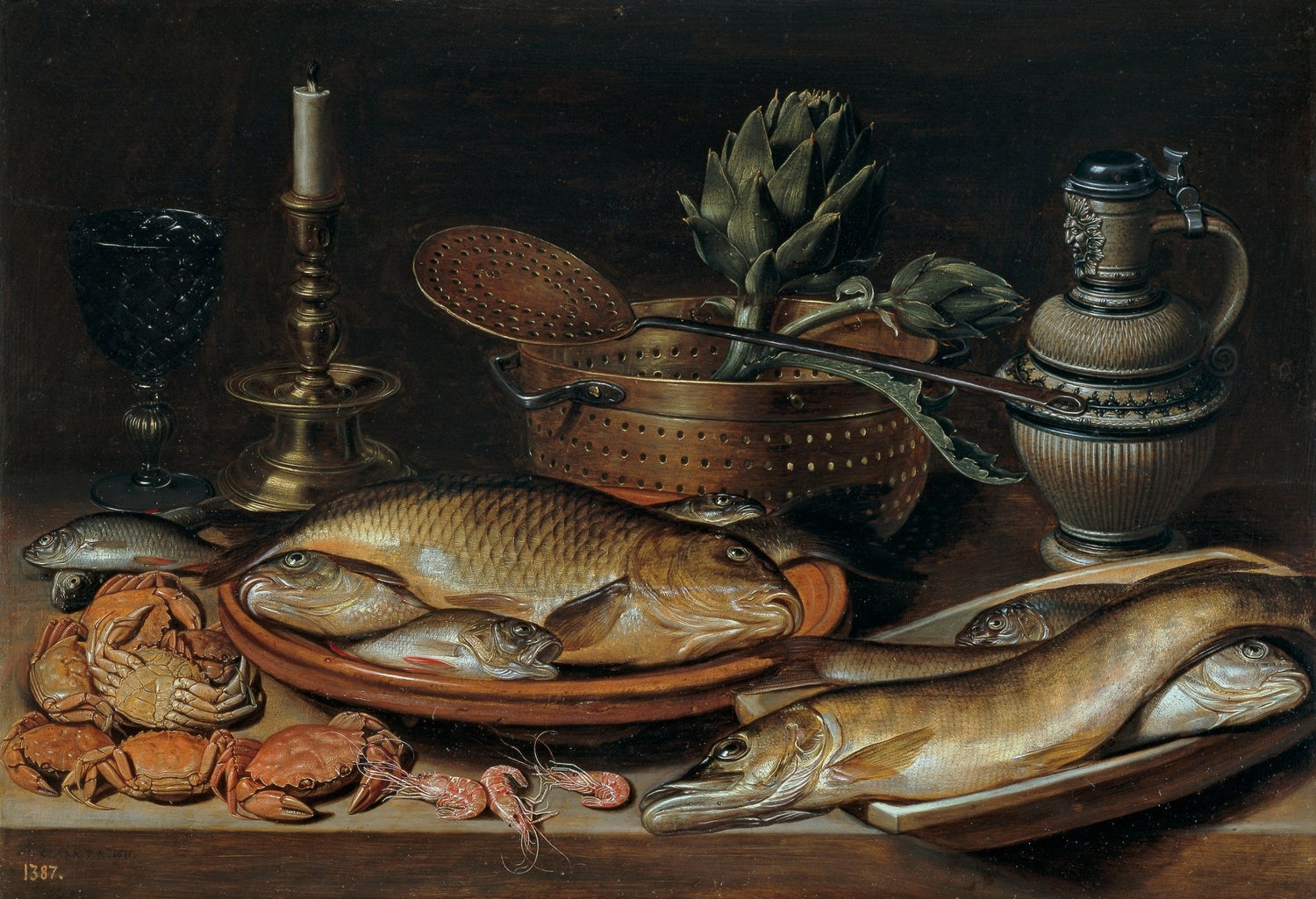 Fish and Seafood Feast - Still Life Oil Painting - Oil Painting Haven