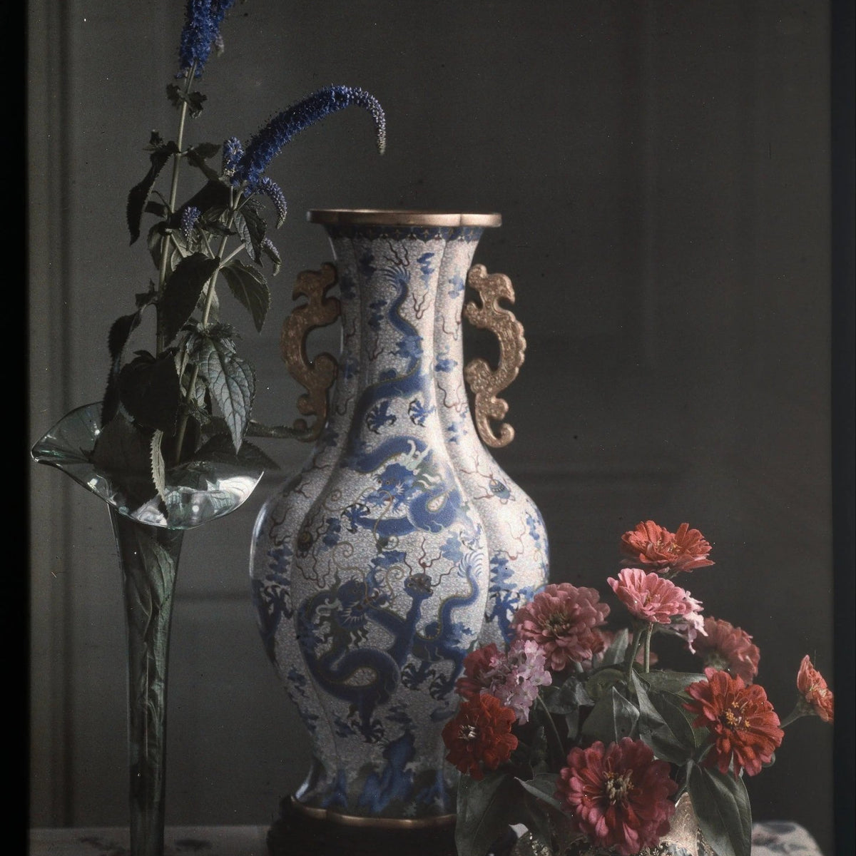 Floral Oil Painting - Assorted Flowers and Decorative Vases - Oil Painting Haven