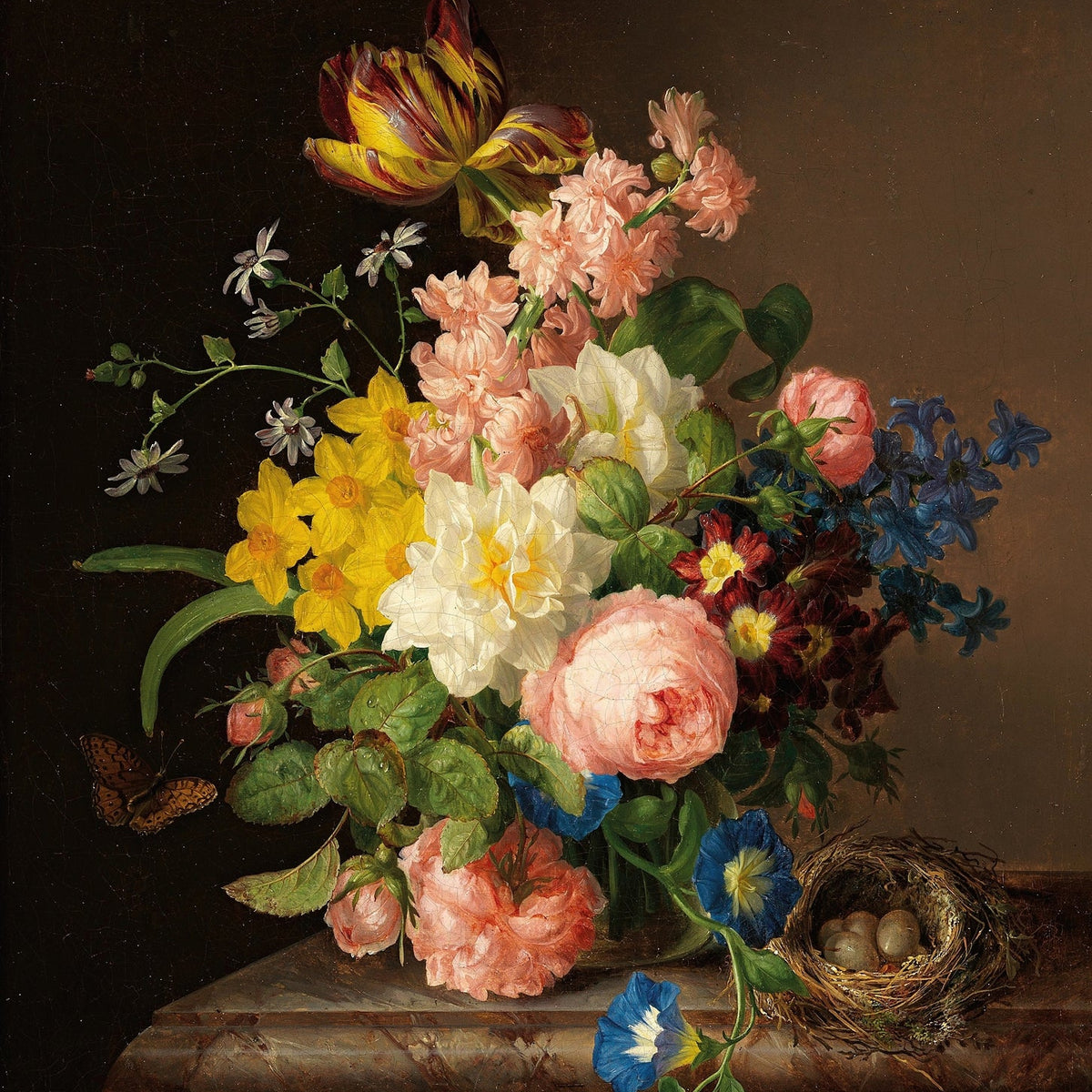 Floral Oil Painting - Classic Bouquet Still Life Hand - Painted - Oil Painting Haven