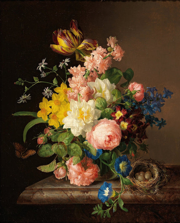 Floral Oil Painting - Classic Bouquet Still Life Hand - Painted - Oil Painting Haven