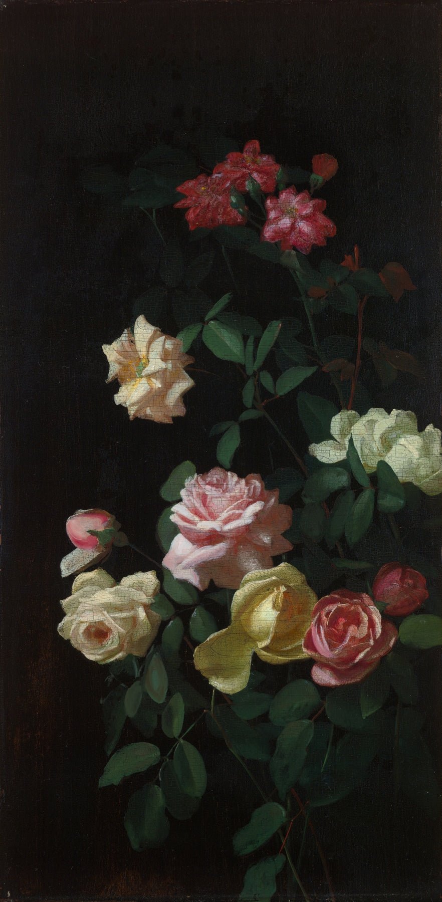 Floral Oil Painting - Classic Rose Arrangement Hand - Painted Art - Oil Painting Haven