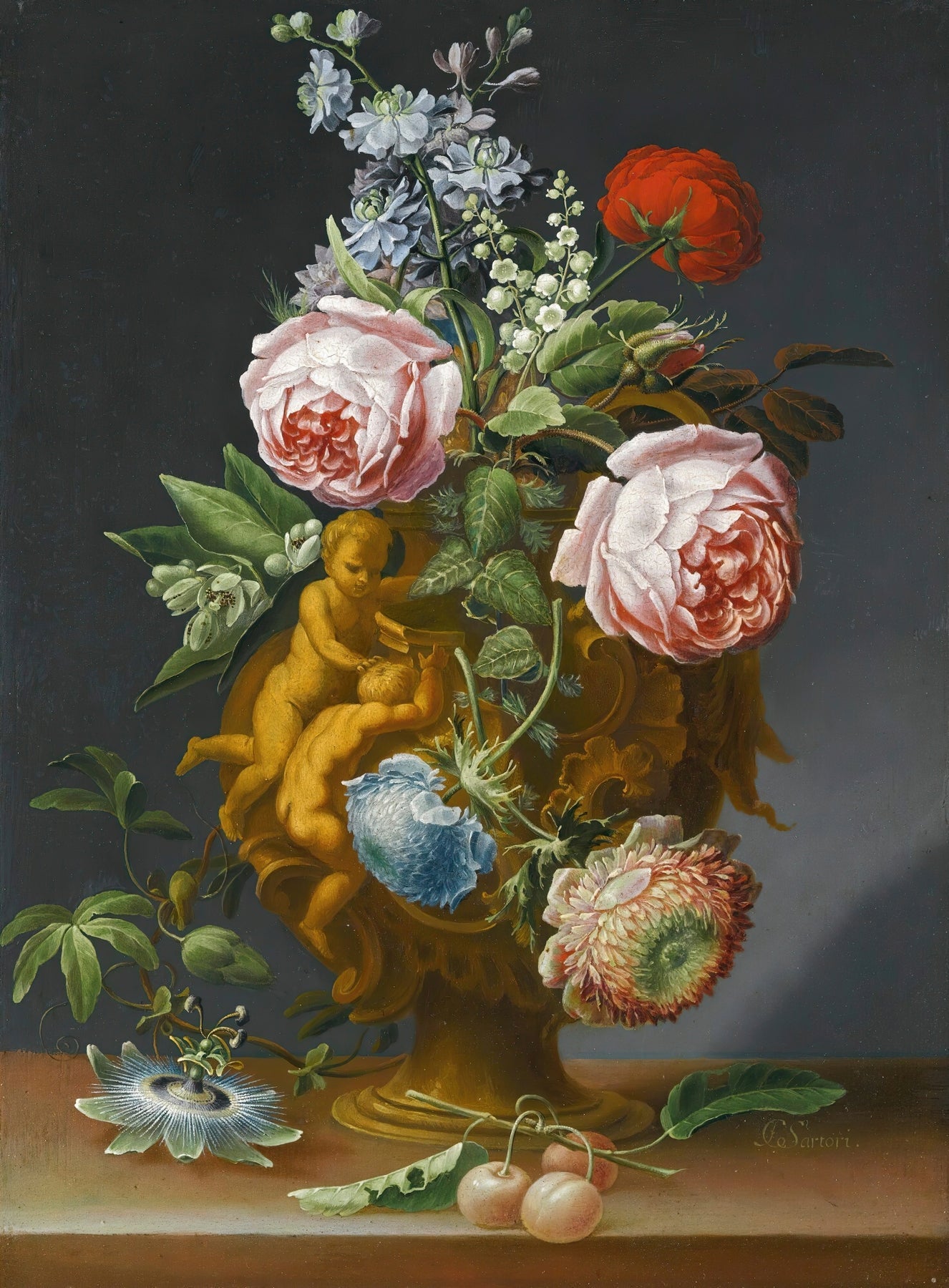 Floral Oil Painting - Classic Still Life Vase Hand - Painted Art - Oil Painting Haven
