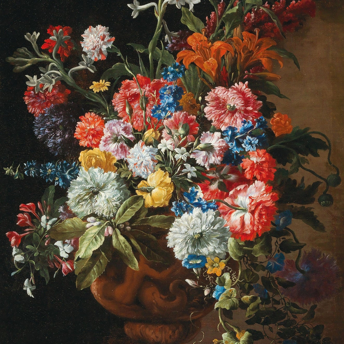 Floral Oil Painting - Colorful Still Life Bouquet Canvas Art - Oil Painting Haven