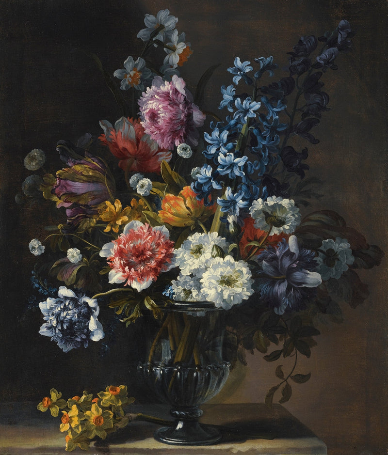 Floral Oil Painting - Elegant Flower Bouquet Hand - Painted Art - Oil Painting Haven