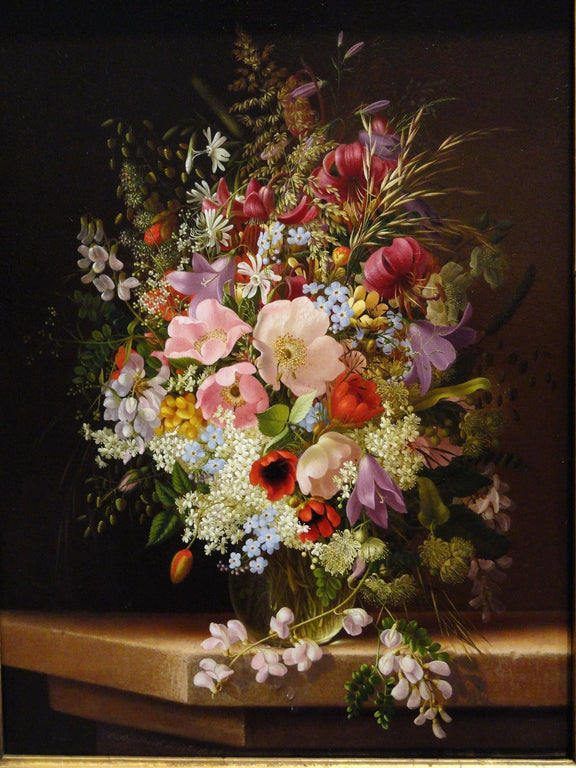 Floral Oil Painting - Hand - Painted Wildflower Bouquet Wall Art - Oil Painting Haven