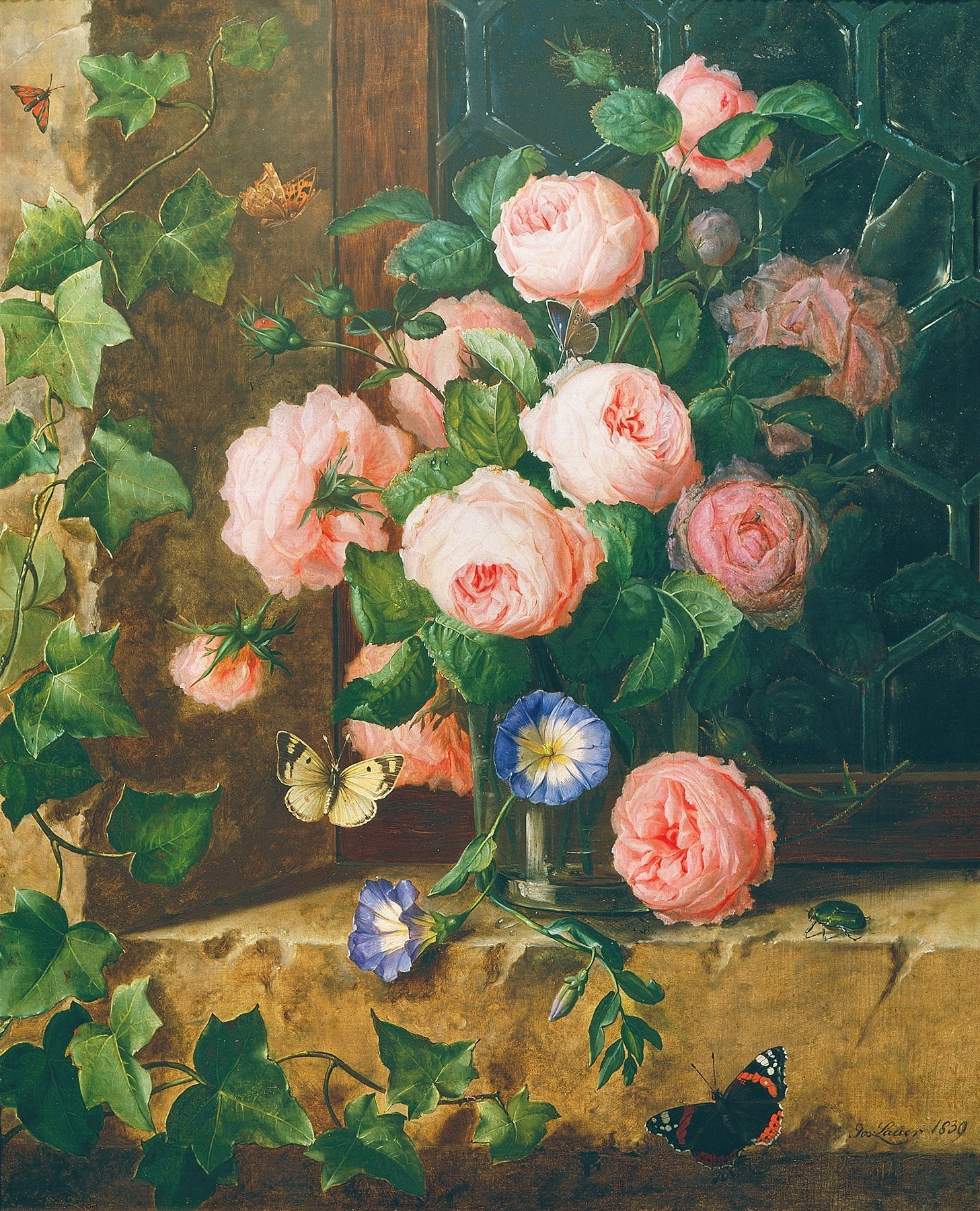 Floral Oil Painting - Pink Roses Still Life Hand - Painted Art - Oil Painting Haven