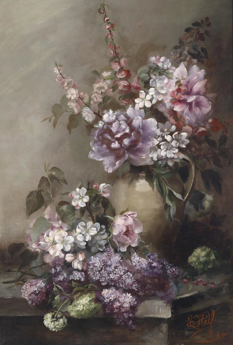 Floral Oil Painting | Soft - Toned Flower Arrangement - Oil Painting Haven
