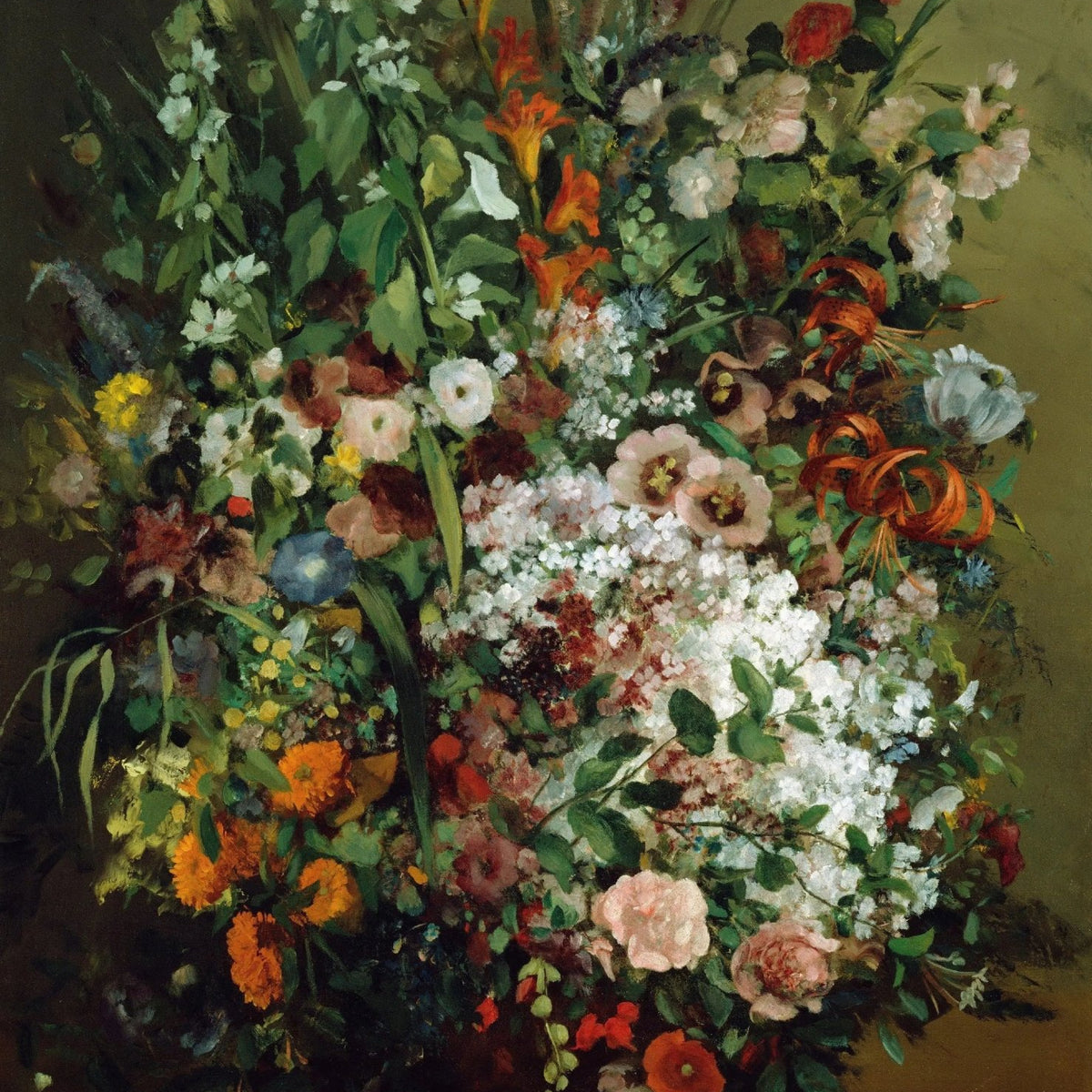 Floral Oil Painting - Vibrant Mixed Bouquet - Oil Painting Haven