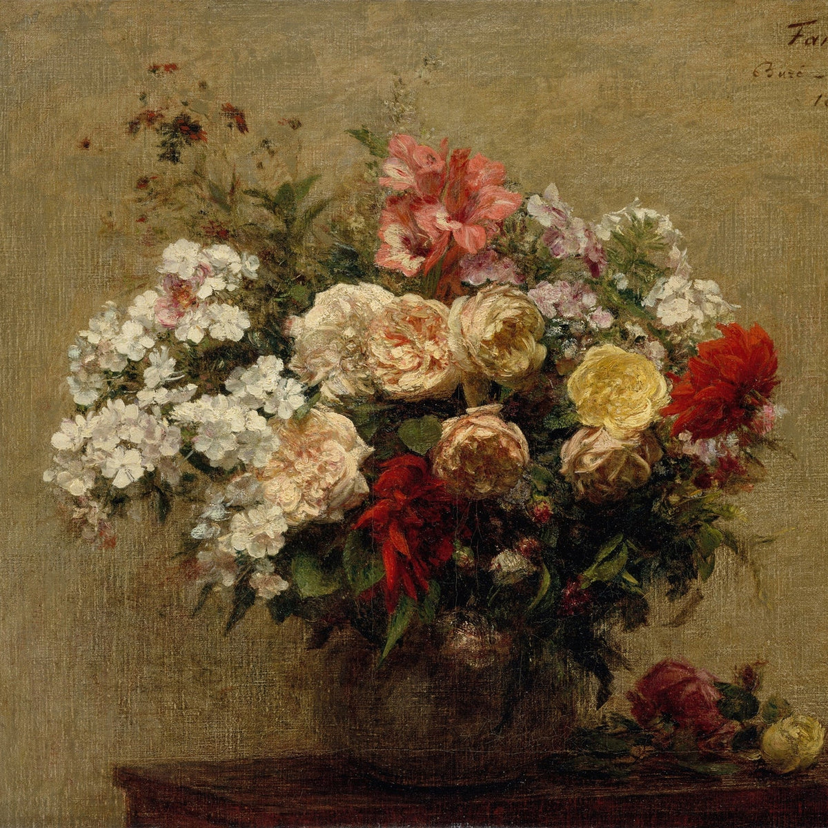 Floral Oil Painting - Vintage Flower Bouquet Hand - Painted Art - Oil Painting Haven