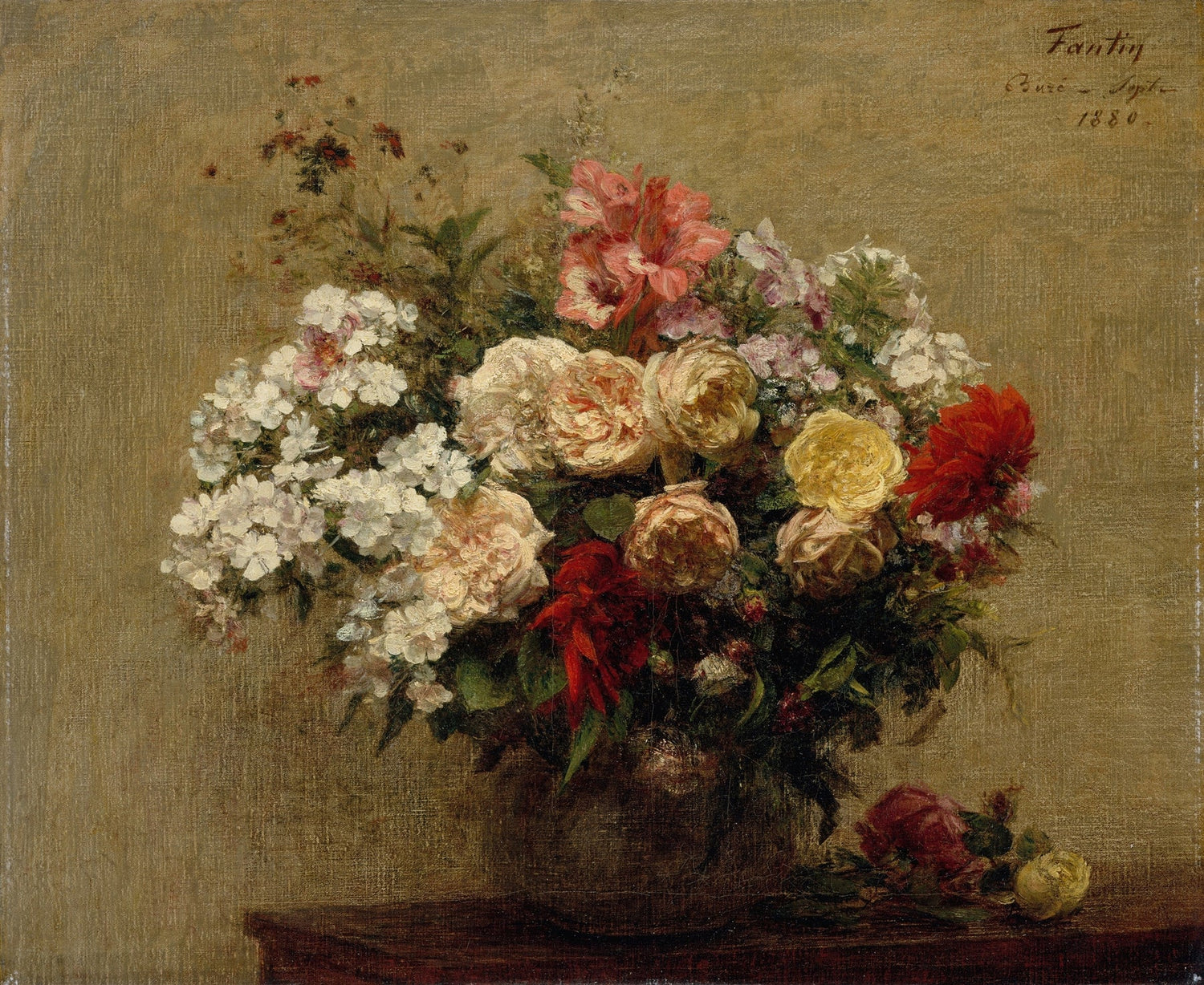 Floral Oil Painting - Vintage Flower Bouquet Hand - Painted Art - Oil Painting Haven
