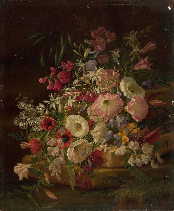 Floral Oil Painting - Wildflower Bouquet Hand - Painted Canvas - Oil Painting Haven