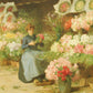 Flower Seller Behind The Madelaine Church - Oil Painting Haven