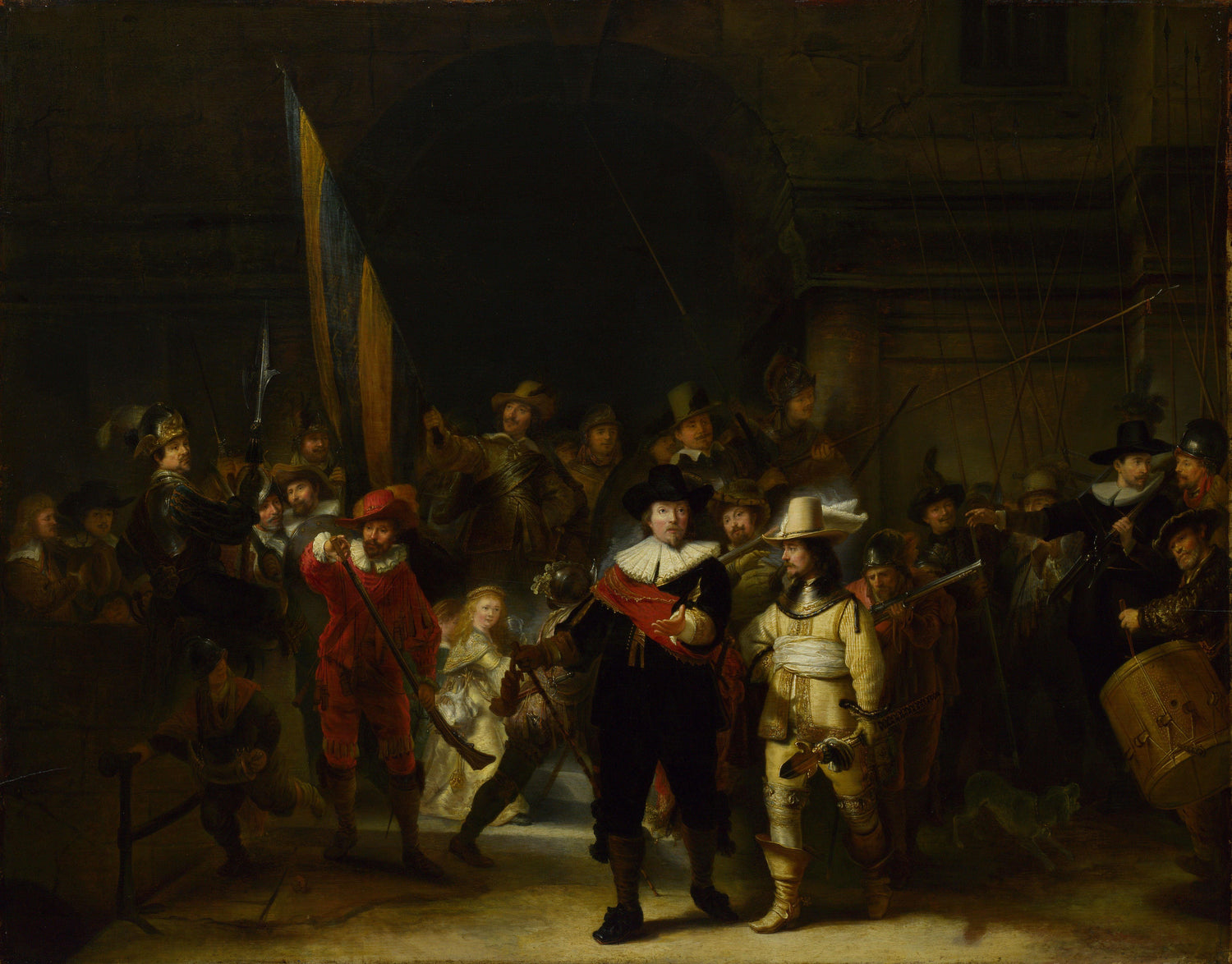 The Company of Captain Banning Cocq (The Nightwatch) - Oil Painting Haven