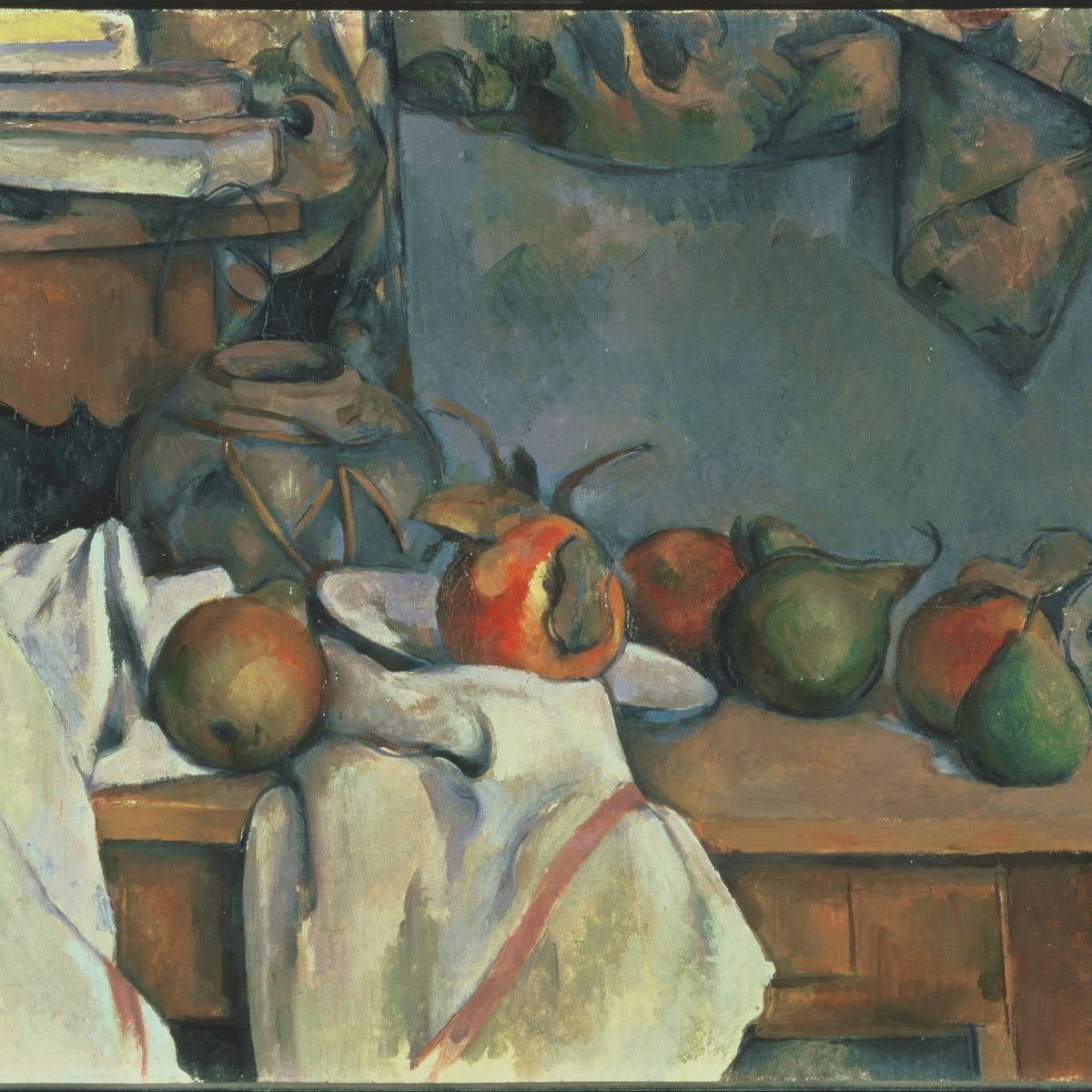 Ginger Pot with Pears and Apples - Still Life Oil Painting - Oil Painting Haven