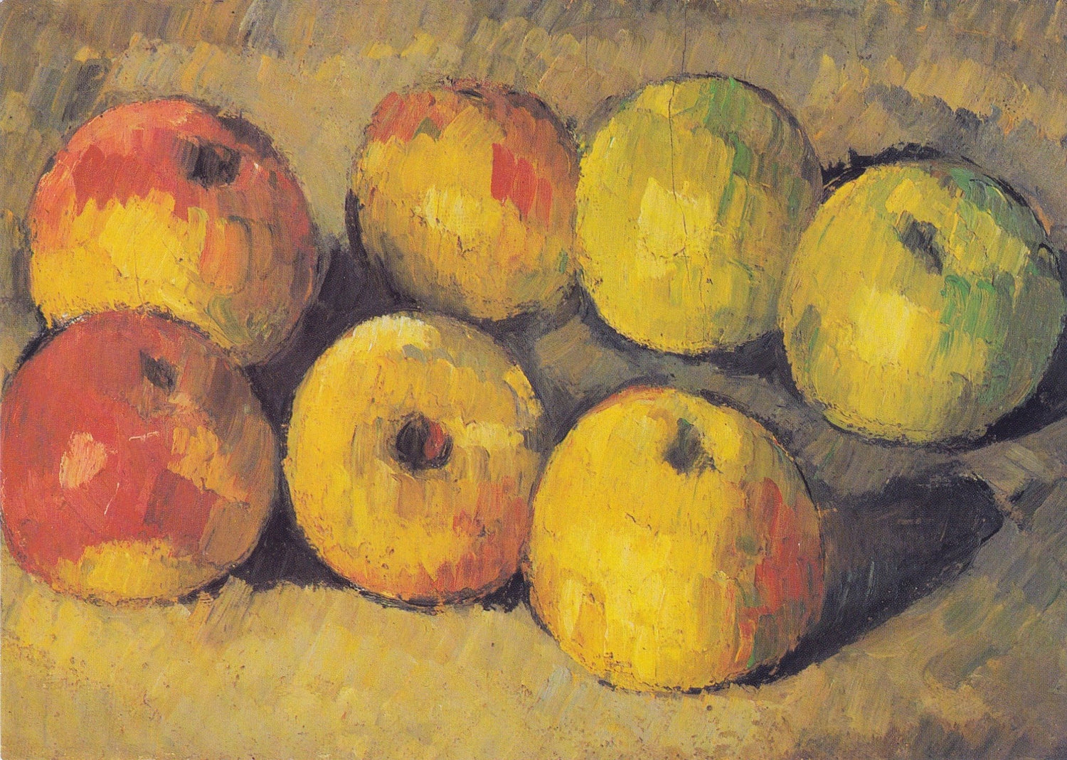 Golden Apples Arrangement on Table - Still Life Oil Painting - Oil Painting Haven