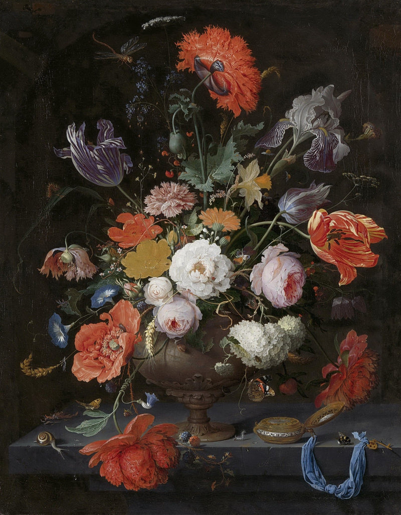 Grand Bouquet with Tulips and Roses – Floral Oil Painting - Oil Painting Haven