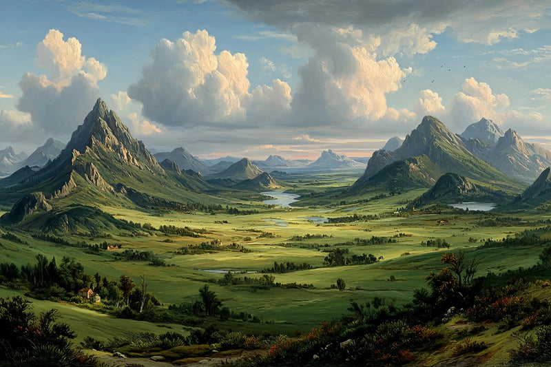 Grand Valley Original Oil Painting For Sale | Landscape - Oil Painting Haven