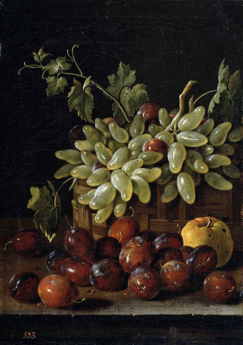 Grapes and Plums Harvest - Still Life Oil Painting - Oil Painting Haven