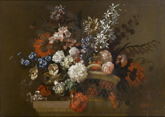 Hand - Painted Baroque Flower Basket Still Life – Floral Oil Painting - Oil Painting Haven