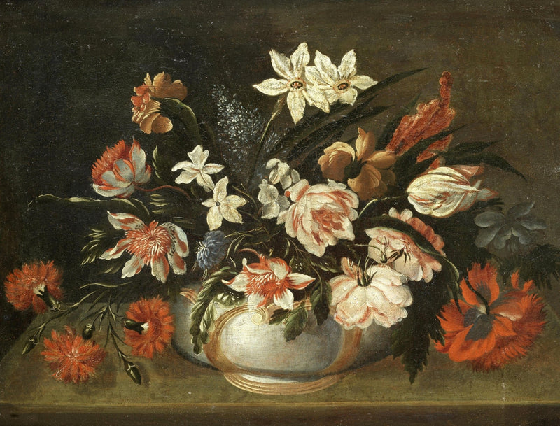 Hand - Painted Baroque Flowers in Classic Vase – Floral Oil Painting - Oil Painting Haven