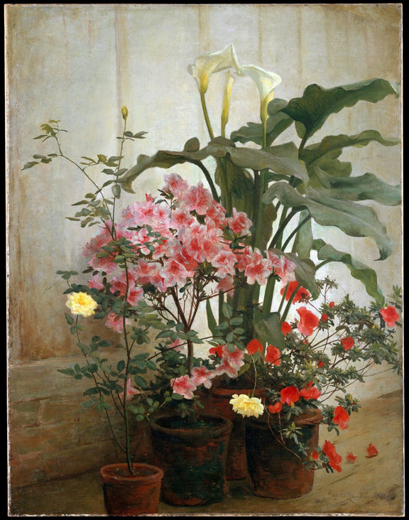 Hand - Painted Calla Lily and Azalea Still Life – Floral Oil Painting - Oil Painting Haven
