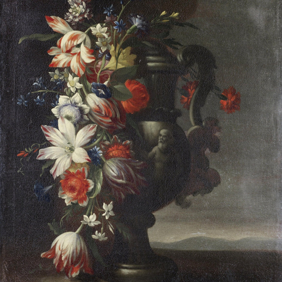 Hand - Painted Classic Flower Arrangement in Urn – Floral Oil Painting - Oil Painting Haven