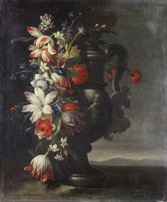Hand - Painted Classic Flower Arrangement in Urn – Floral Oil Painting - Oil Painting Haven