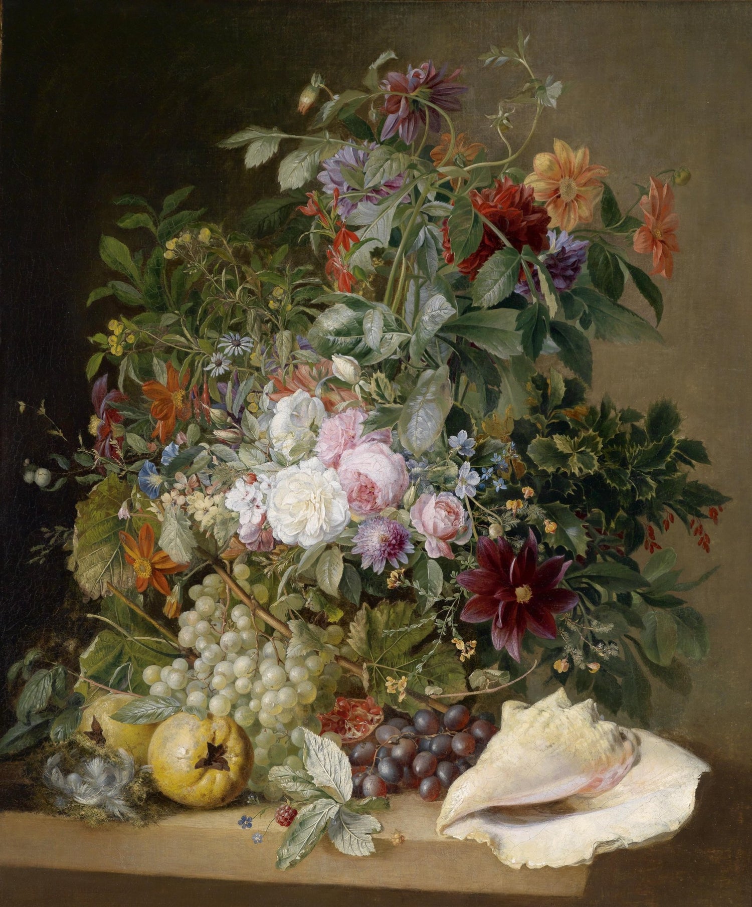 Hand - Painted Classical Flower and Fruit Still Life – Floral Oil Painting - Oil Painting Haven
