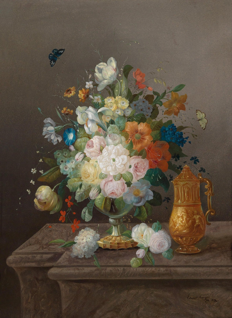 Hand - Painted Classical Flower Arrangement - Floral Oil Painting - Oil Painting Haven