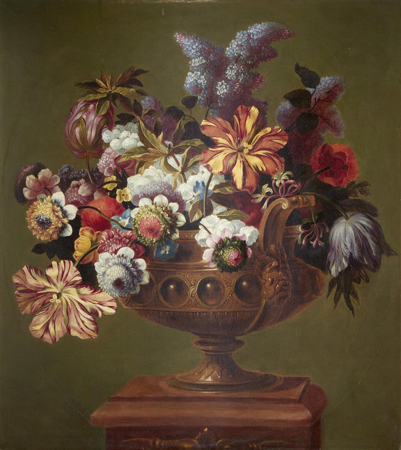 Hand - Painted Classical Flower Urn Still Life – Floral Oil Painting - Oil Painting Haven