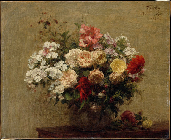 Hand - Painted Classical Rose Bouquet Vase – Floral Oil Painting - Oil Painting Haven