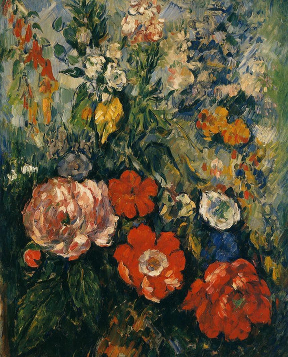 Hand - Painted Colorful Garden Flower Bouquet – Floral Oil Painting - Oil Painting Haven