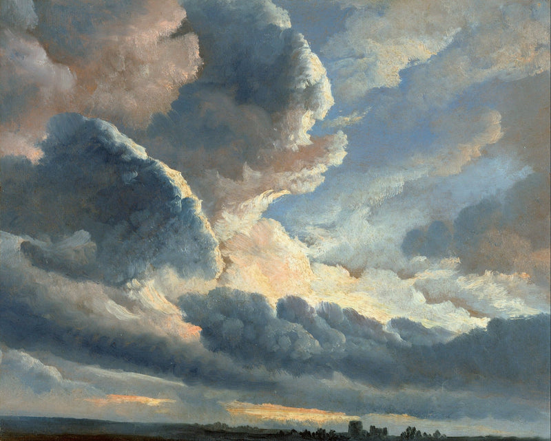 Hand - Painted Dramatic Cloudscape Dawn - Landscape Oil Painting - Oil Painting Haven