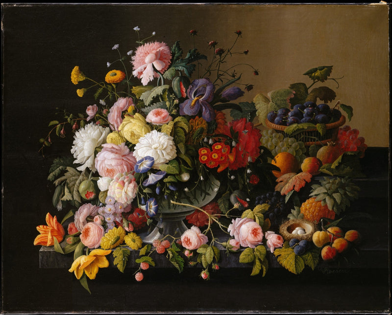 Hand - Painted Dutch Floral and Fruit Still Life – Floral Oil Painting - Oil Painting Haven