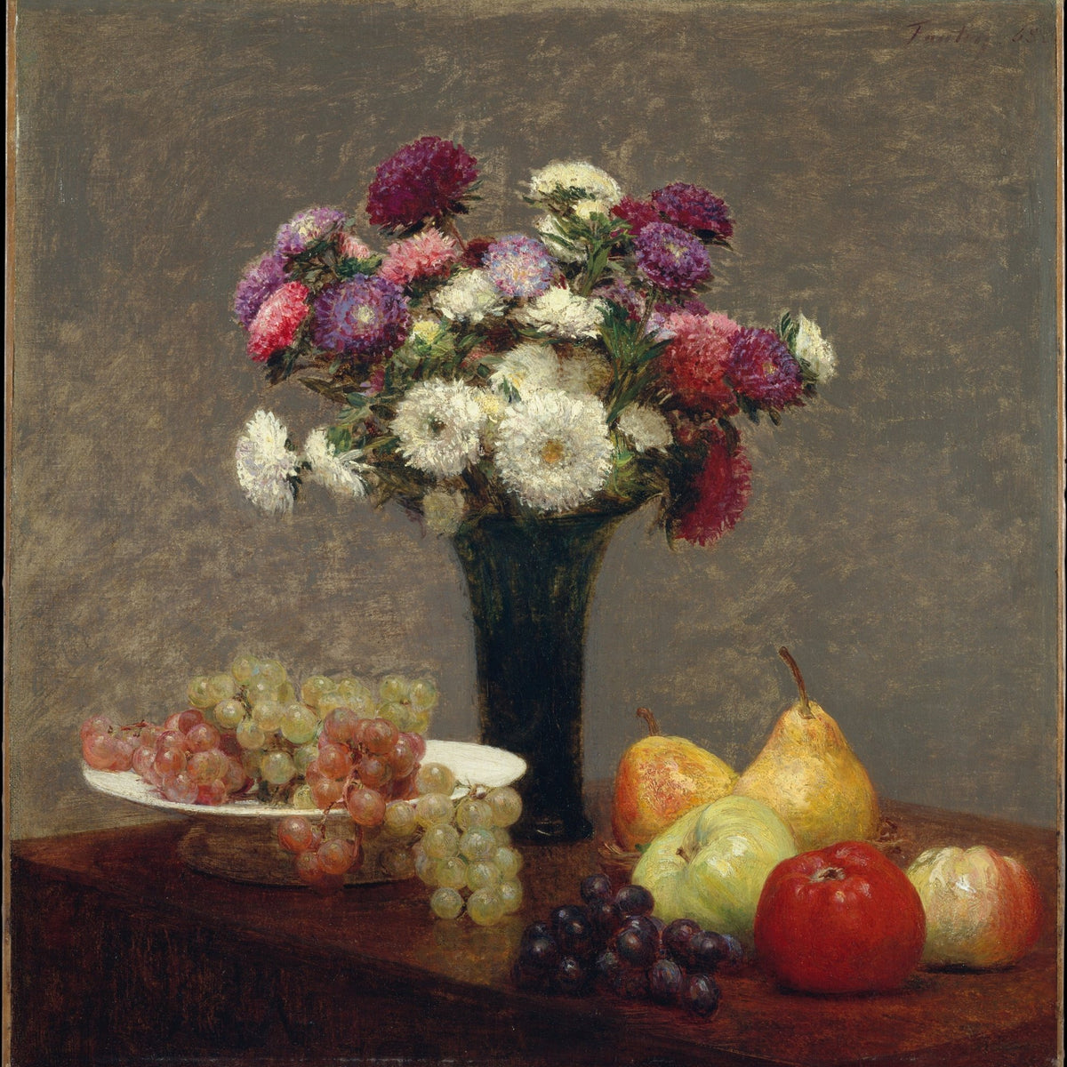 Hand - Painted Flower Vase and Fruit Still Life – Floral Oil Painting - Oil Painting Haven