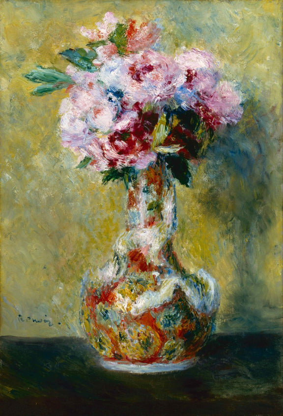 Hand - Painted Impressionist Flower Bouquet in Vase - Floral Oil Painting - Oil Painting Haven