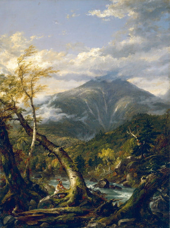 Hand - Painted Mountain Stream Wilderness - Landscape Oil Painting - Oil Painting Haven