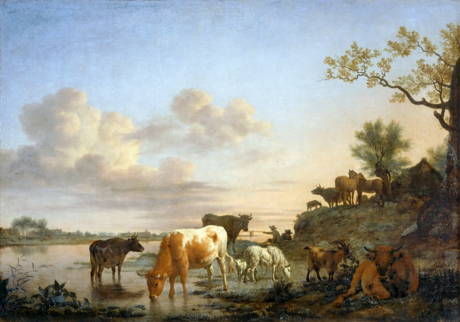 Hand - Painted Pastoral Farm Animals - Animals Oil Painting - Oil Painting Haven