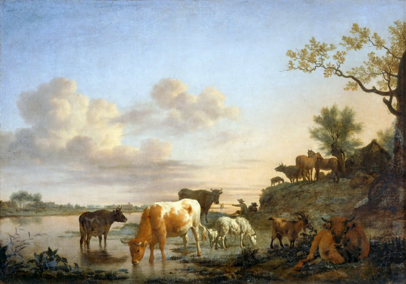 Hand - Painted Pastoral Farm Animals - Animals Oil Painting - Oil Painting Haven