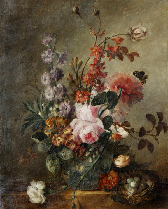 Hand - Painted Roses and Wild Garden Flowers – Floral Oil Painting - Oil Painting Haven