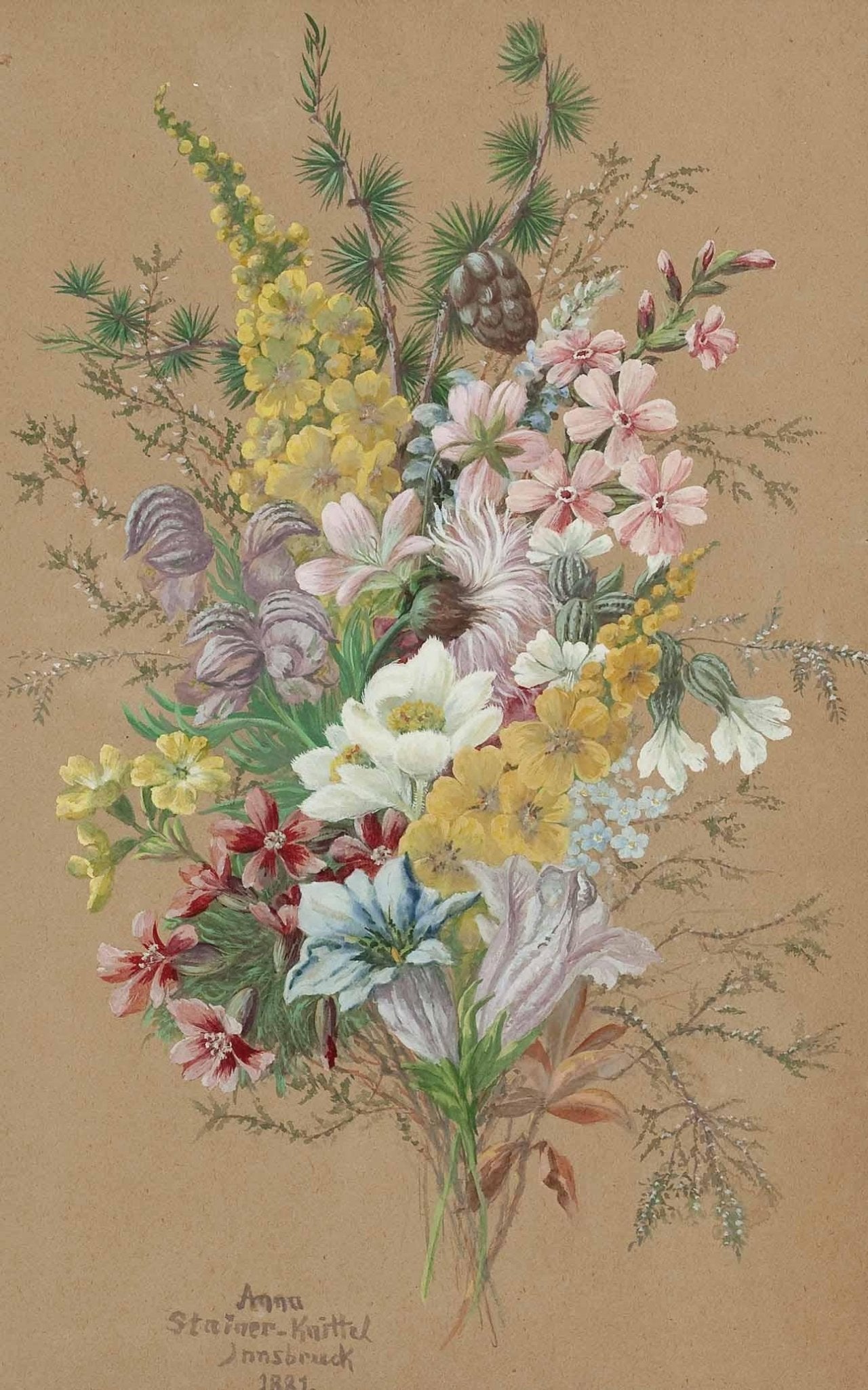 Hand - Painted Wildflower Botanical Bouquet – Floral Oil Painting - Oil Painting Haven
