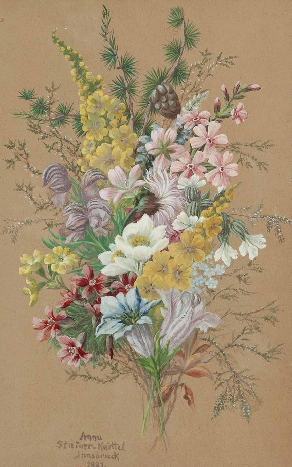Hand - Painted Wildflower Botanical Bouquet – Floral Oil Painting - Oil Painting Haven